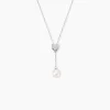 Histoire d'Or Collier Elvie Argent Blanc Perle De Culture Et Oxyde De Zirconium New