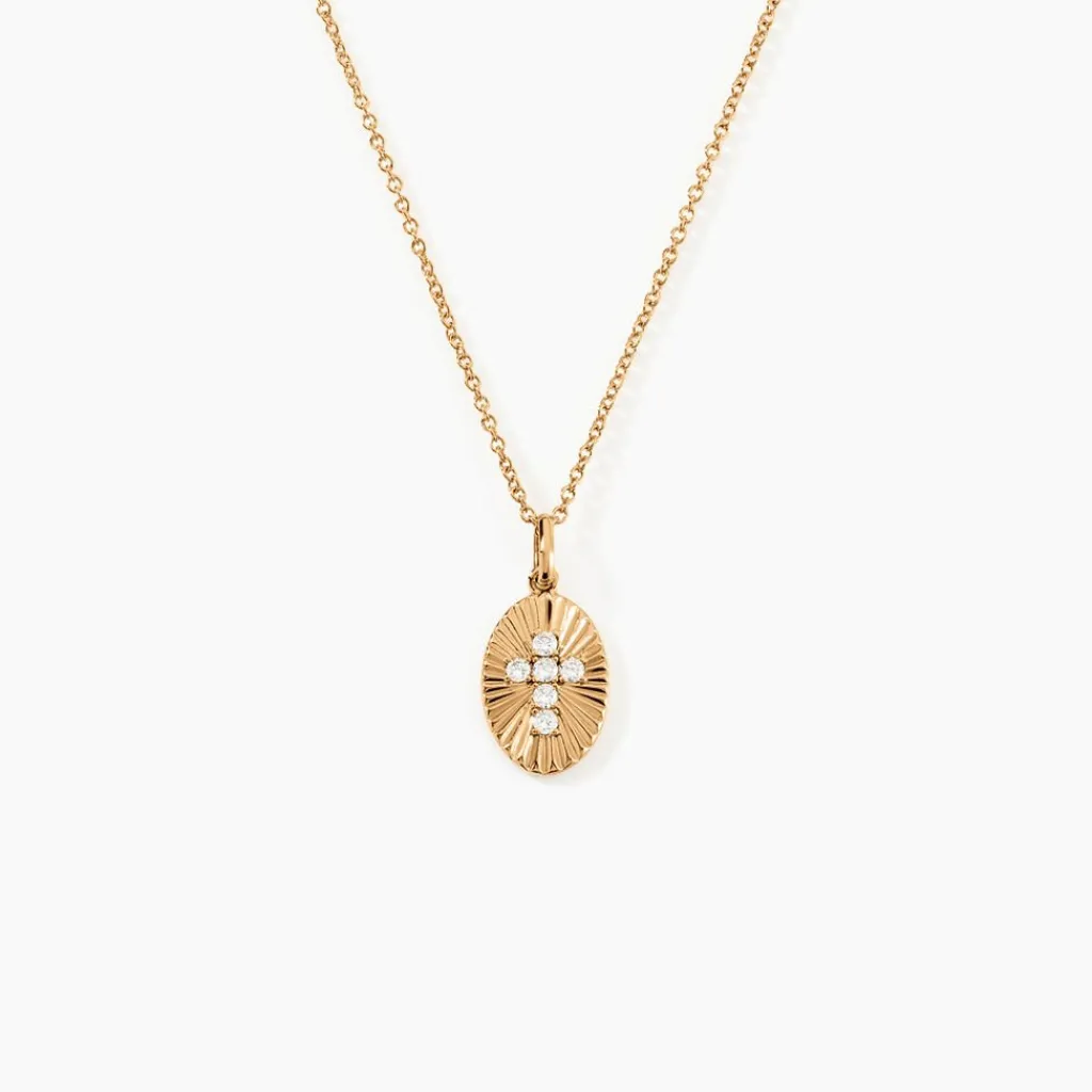 Histoire d'Or Collier Embrasement Plaqué Or Jaune Oxyde De Zirconium Outlet