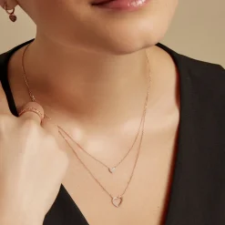 Histoire d'Or Collier Emilia Or Rose Diamant Sale