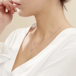 Histoire d'Or Collier Emilia Or Rose Diamant Sale