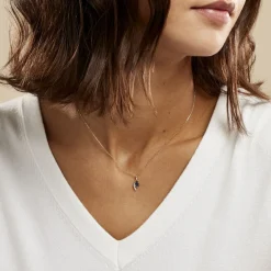 Histoire d'Or Collier Emotion Diamant or jaune saphir Online