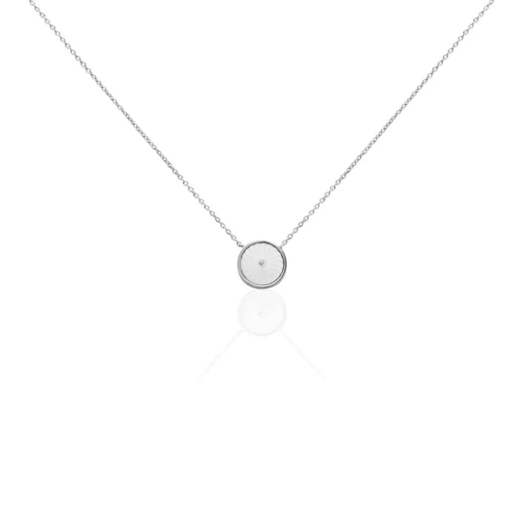 Histoire d'Or Collier Erina Argent Blanc Nacre Oxyde De Zirconium argent blanc nacre blanc Online