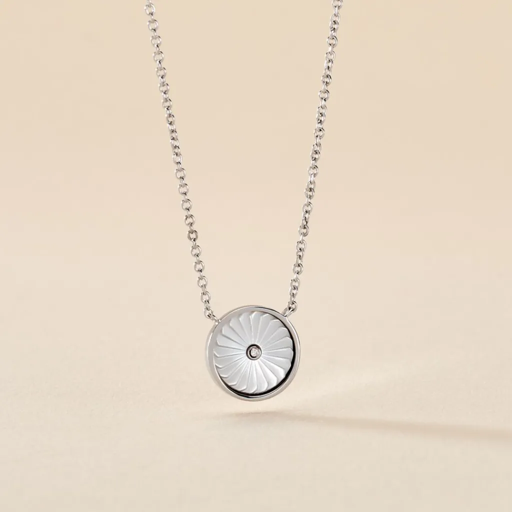 Histoire d'Or Collier Erina Argent Blanc Nacre Oxyde De Zirconium argent blanc nacre blanc Online
