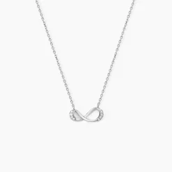 Histoire d'Or Collier Eryka Argent Blanc Oxyde De Zirconium Sale