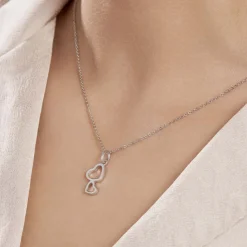 Histoire d'Or Collier Estina Argent Blanc Best