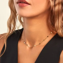 Histoire d'Or Collier Eva Acier Jaune Outlet