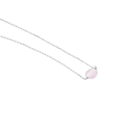 Histoire d'Or Collier Evren Argent Blanc Quartz Rose Sale
