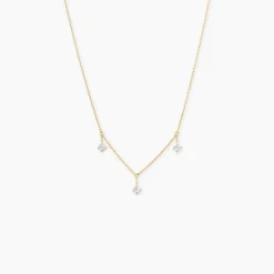 Histoire d'Or Collier Falling Star Or Jaune Oxyde De Zirconium Clearance