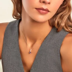 Histoire d'Or Collier Fany Or Jaune Améthyste Oxyde De Zirconium or jaune améthyste violet Discount