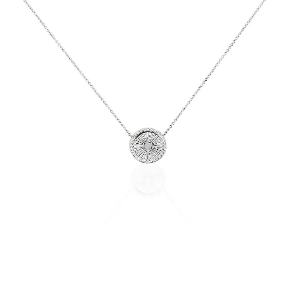 Histoire d'Or Collier Feliz Argent Blanc Oxyde De Zirconium Sale