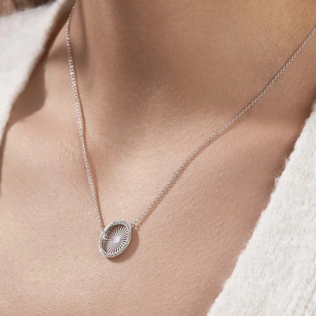 Histoire d'Or Collier Feliz Argent Blanc Oxyde De Zirconium Sale