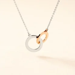 Histoire d'Or Collier Fethi Argent Bicolore Hot