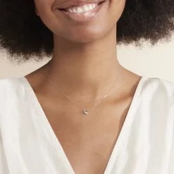 Histoire d'Or Collier Fidelia Or Blanc Diamant New