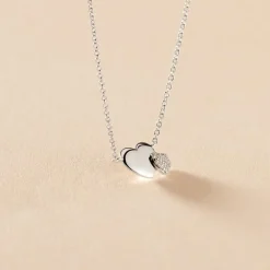 Histoire d'Or Collier Flamen Argent Blanc Oxyde De Zirconium New