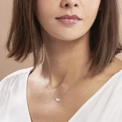 Histoire d'Or Collier Flamen Argent Blanc Oxyde De Zirconium New