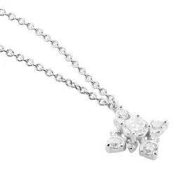 Histoire d'Or Collier Flocon Argent Blanc Oxyde De Zirconium