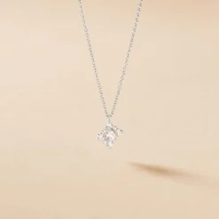 Histoire d'Or Collier Flocon Argent Blanc Oxyde De Zirconium