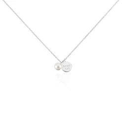 Histoire d'Or Collier Florenceau Argent Blanc Perle De Culture New