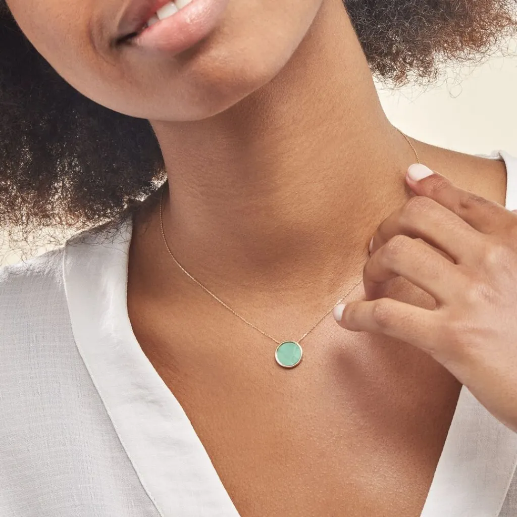 Histoire d'Or Collier Florica Or Jaune Malachite New