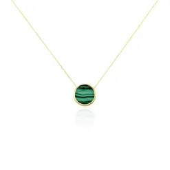 Histoire d'Or Collier Florica Or Jaune Malachite or jaune malachite vert