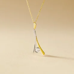 Histoire d'Or Collier Formev Or Bicolore Oxyde De Zirconium Sale