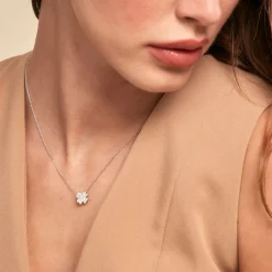 Histoire d'Or Collier Fortunata Argent Blanc Oxyde De Zirconium Best