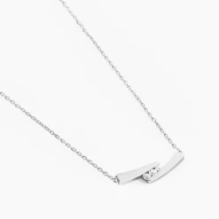 Histoire d'Or Collier Galya Or Blanc Diamant Best