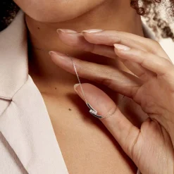 Histoire d'Or Collier Galya Or Blanc Diamant Best