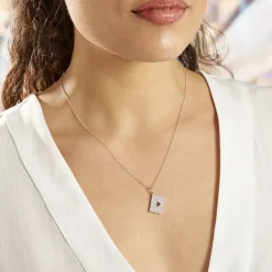 Histoire d'Or Collier Geoffrey Argent Oxydes De Zirconium Hot