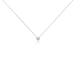 Histoire d'Or Collier Germinie Argent Blanc Oxyde De Zirconium Sale