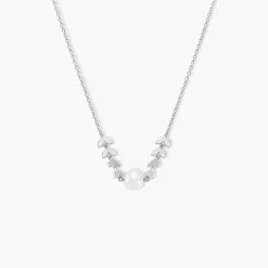 Histoire d'Or Collier Giacobbe Argent Blanc Perle De Culture Best