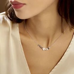 Histoire d'Or Collier Giacobbe Argent Blanc Perle De Culture Best
