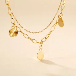 Histoire d'Or Collier Gili Acier Jaune Outlet