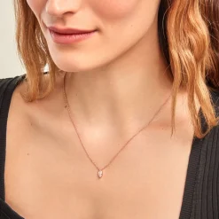 Histoire d'Or Collier Giulette De Zirconium argent rose oxyde Outlet