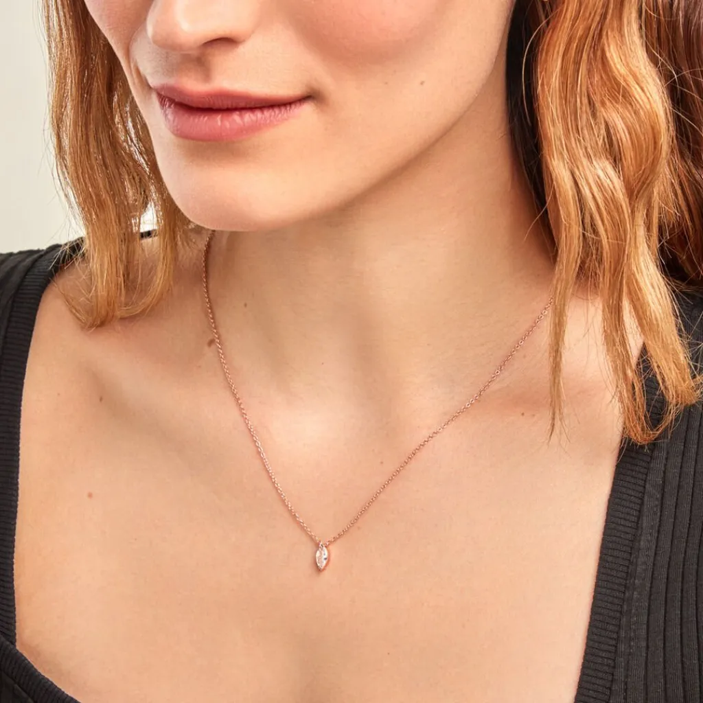 Histoire d'Or Collier Giulette De Zirconium argent rose oxyde Outlet