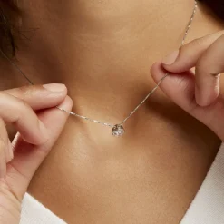 Histoire d'Or Collier Giulya Argent Blanc Oxyde De Zirconium Discount