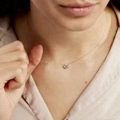 Histoire d'Or Collier Gladysse Or Rose Oxyde De Zirconium Discount
