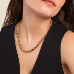 Histoire d'Or Collier Goa Acier Jaune Discount