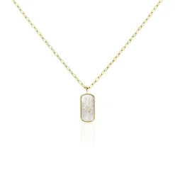 Histoire d'Or Collier Goddess Argent Doré Nacre Oxyde De Zirconium argent doré nacre blanc Sale