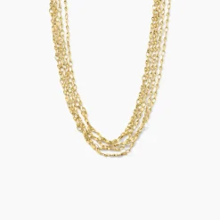 Histoire d'Or Collier Golden Liana Acier Jaune Discount