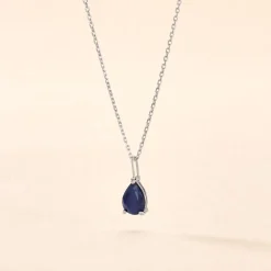 Histoire d'Or Collier Goutte Or Blanc Saphir Online