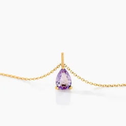 Histoire d'Or Collier Goutte Or Jaune Amethyste or jaune amethyste violette Online