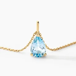 Histoire d'Or Collier Goutte Or Jaune Topaze Sale