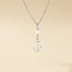 Histoire d'Or Collier Gwenaelle Argent Blanc Perle D'imitation Hot