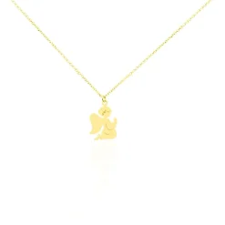 Histoire d'Or Collier Hallie Ange A Genoux Or Jaune Hot