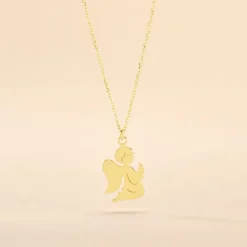 Histoire d'Or Collier Hallie Ange A Genoux Or Jaune Hot