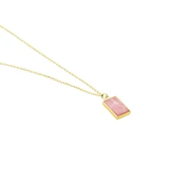 Histoire d'Or Collier Hallie Or Jaune Rhodochrosite or jaune rhodochrosite corail Outlet