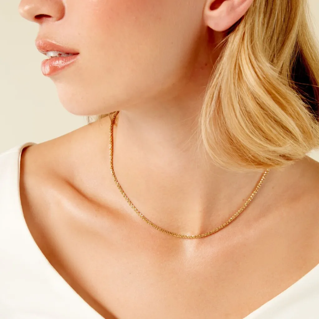 Histoire d'Or Collier Harlow Acier Jaune Sale