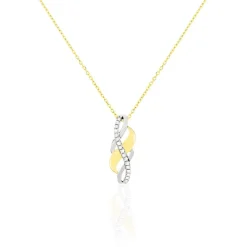 Histoire d'Or Collier Helene Or Bicolore Diamant Hot