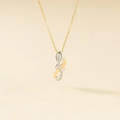 Histoire d'Or Collier Helene Or Bicolore Diamant Hot